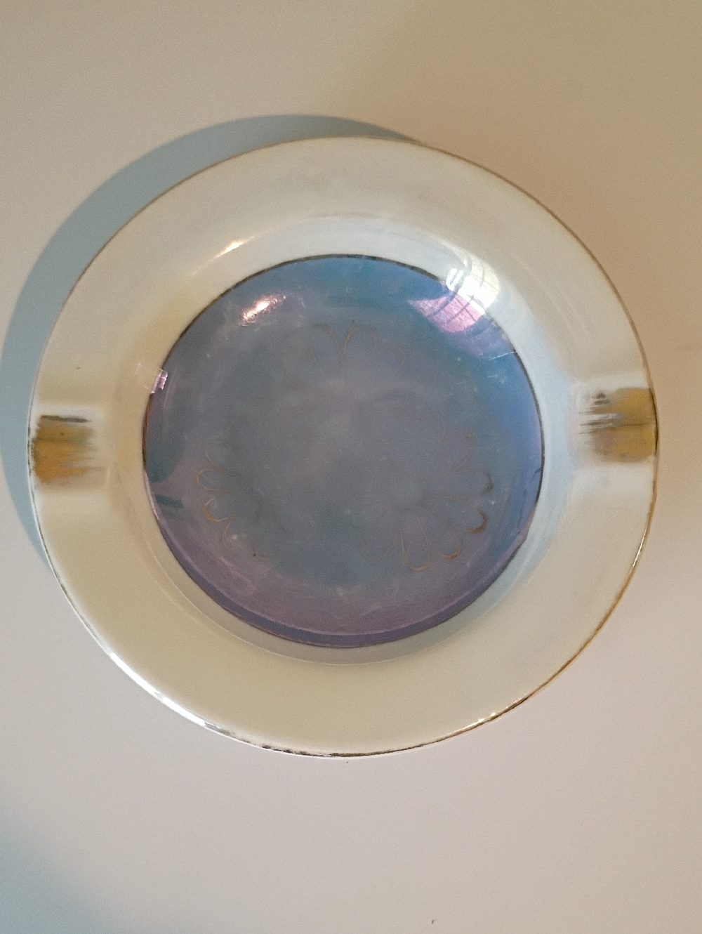 Iridescent Vintage Westwood San Francisco Lustreware Ashtray For All Smoke Needs